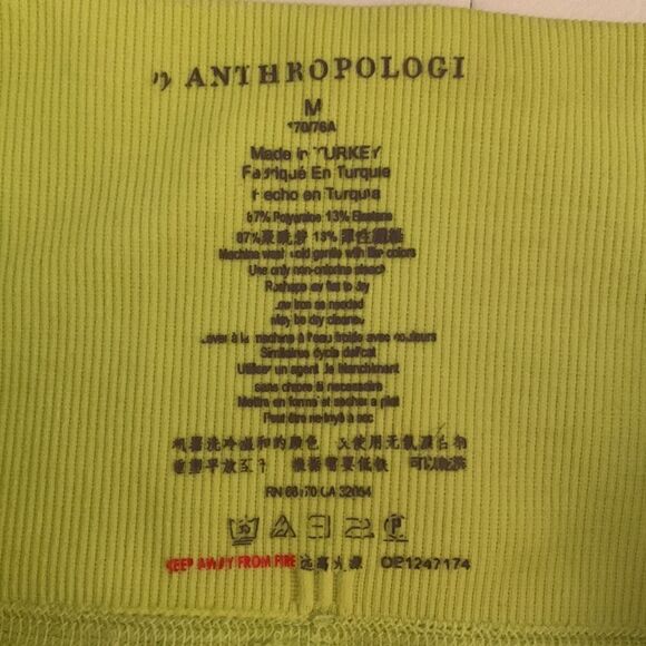 Anthropologie Sport Yellow Legging Size M - Picture 4 of 8